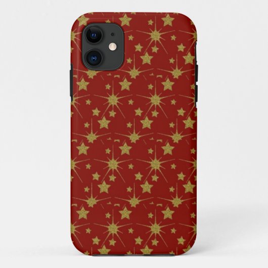 Kerststerren Telefoontas Case-Mate iPhone Case (Achterkant)