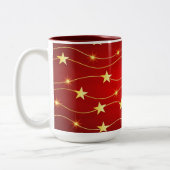 Kerststerren Tweekleurige Koffiemok (Links)