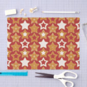 Kerststerren van Gemberkoek (Kerst) Tissuepapier (Craft)