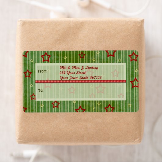 Kerststerren Verzendlabel (Insitu)