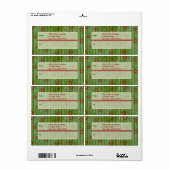 Kerststerren Verzendlabel (Full Sheet)