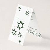 Kerststerren voor de speciale zorgverlener kaart (Achterkant)