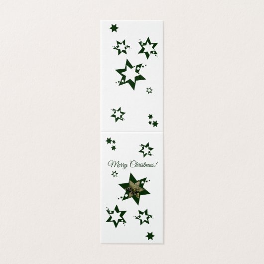 Kerststerren voor de speciale zorgverlener kaart (Buitenkant ongevouwen)