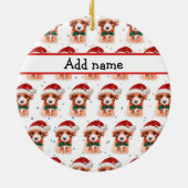 Kerststerren voor Hondenrassen van Cavoodle Keramisch Ornament (Achterkant)