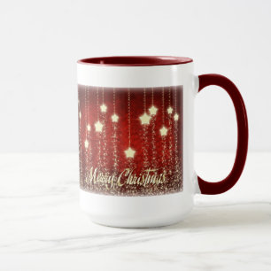 Kerststerren Vrolijk kerstfeest Mok 15 oz