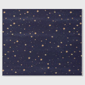 Kerststerren Waterverf Holiday Cadeaupapier (Vlak)