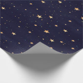 Kerststerren Waterverf Holiday Cadeaupapier (Hoek)