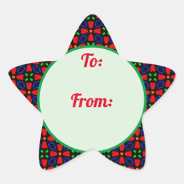 kerststerrencadeautjes Sticker