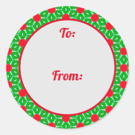 kerststerrencadeautjes Sticker