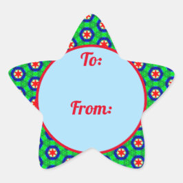 kerststerrencadeautjes Sticker