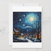 kerstSterrennacht Kaart (Voorkant)