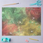 Kerststerrenstelsel Glitter Series Design 6 Tissuepapier (Craft)