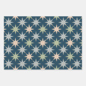 kerststerretro inpakpapier vel (Voorkant)