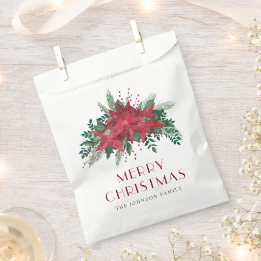 Kerststerrode Poinsettia Bloemstuk Kerstmis  Bedankzakje (Geknipt)