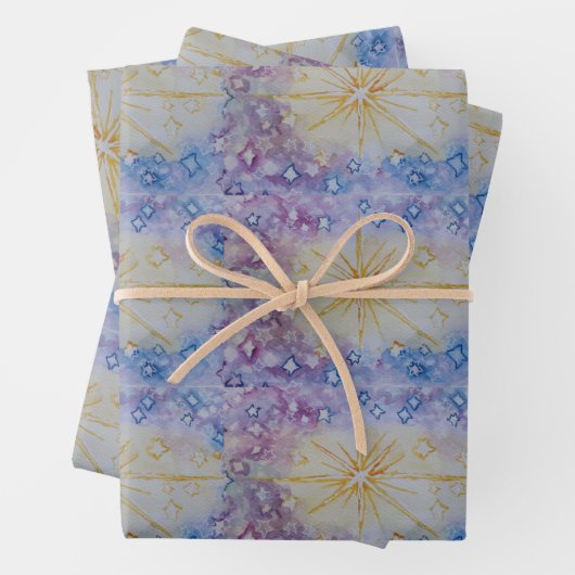 Kerststerseizoensvergroening Uitnodiging Inpakpapier Vel (In situ)