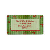 kerststertiket etiket (Voorkant)