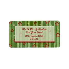 kerststertiket etiket