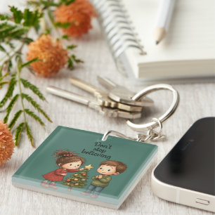 Kerststicker 'Blijf Gelooven' Sleutelhanger