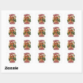 Kerststicker – Drag Queen Vakantie Pride Vierkante Sticker (Vel)