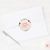 Kerststicker – Festieve Vakantiedecal Ronde Sticker (Envelop)