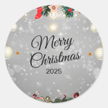 Kerststicker – Festieve Vakantiedecal