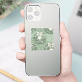 Kerststicker Groen Sticker (Telefoon)