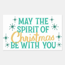 Kerststicker - Retro kerstlettertype
