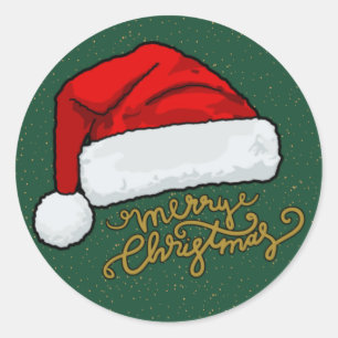 Kerststicker ronde sticker