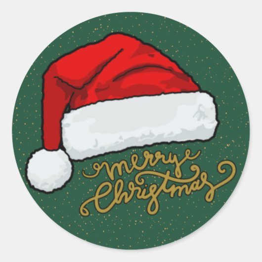 Kerststicker ronde sticker (Voorkant)