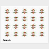 Kerststicker Ronde Sticker (Vel)