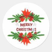 Kerststicker Ronde Sticker (Voorkant)