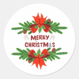 Kerststicker Ronde Sticker