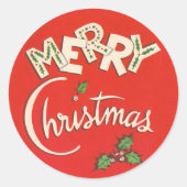 kerstSticker Ronde Sticker (Voorkant)