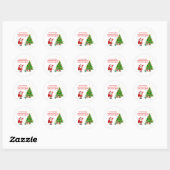 Kerststicker Ronde Sticker (Vel)