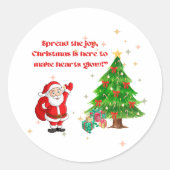 Kerststicker Ronde Sticker (Voorkant)