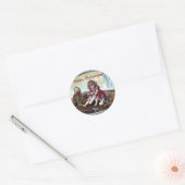  kerstSticker Ronde Sticker (Envelop)
