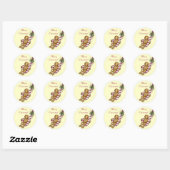 Kerststicker Ronde Sticker (Vel)