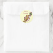 Kerststicker Ronde Sticker (Tas)