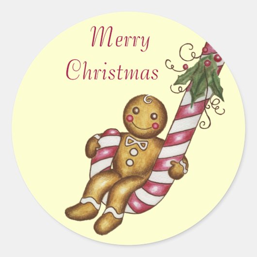 Kerststicker Ronde Sticker (Voorkant)