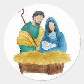 Kerststicker Ronde Sticker (Voorkant)