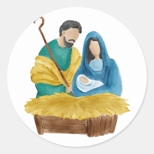Kerststicker Ronde Sticker (Voorkant)