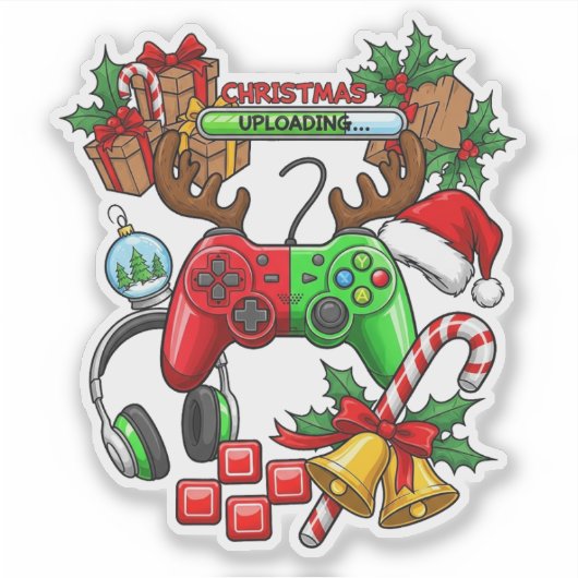 Kerststicker Sticker (Voorkant)