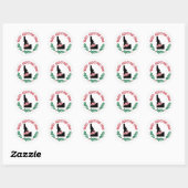 Kerststicker uit Idaho Ronde Sticker (Vel)
