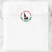 Kerststicker uit Idaho Ronde Sticker (Tas)