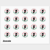Kerststicker uit Indiana Ronde Sticker (Vel)