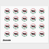 Kerststicker uit Montana Ronde Sticker (Vel)