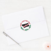 Kerststicker uit Montana Ronde Sticker (Envelop)