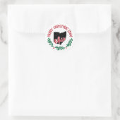 Kerststicker uit Ohio Ronde Sticker (Tas)