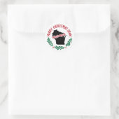 Kerststicker uit Wisconsin Ronde Sticker (Tas)