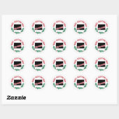 Kerststicker uit Wyoming Ronde Sticker (Vel)